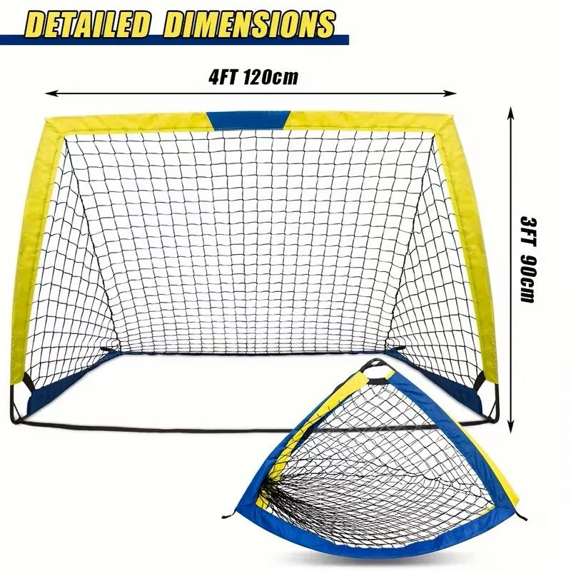 4'x 3' Portable Soccer Goals ,2 Set Soccer Goal,for Backyard or Indoor Pop Up Soccer Net