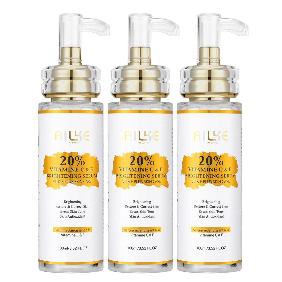 AILKE Vitamin C and E Brightening Serum for Dark Spots