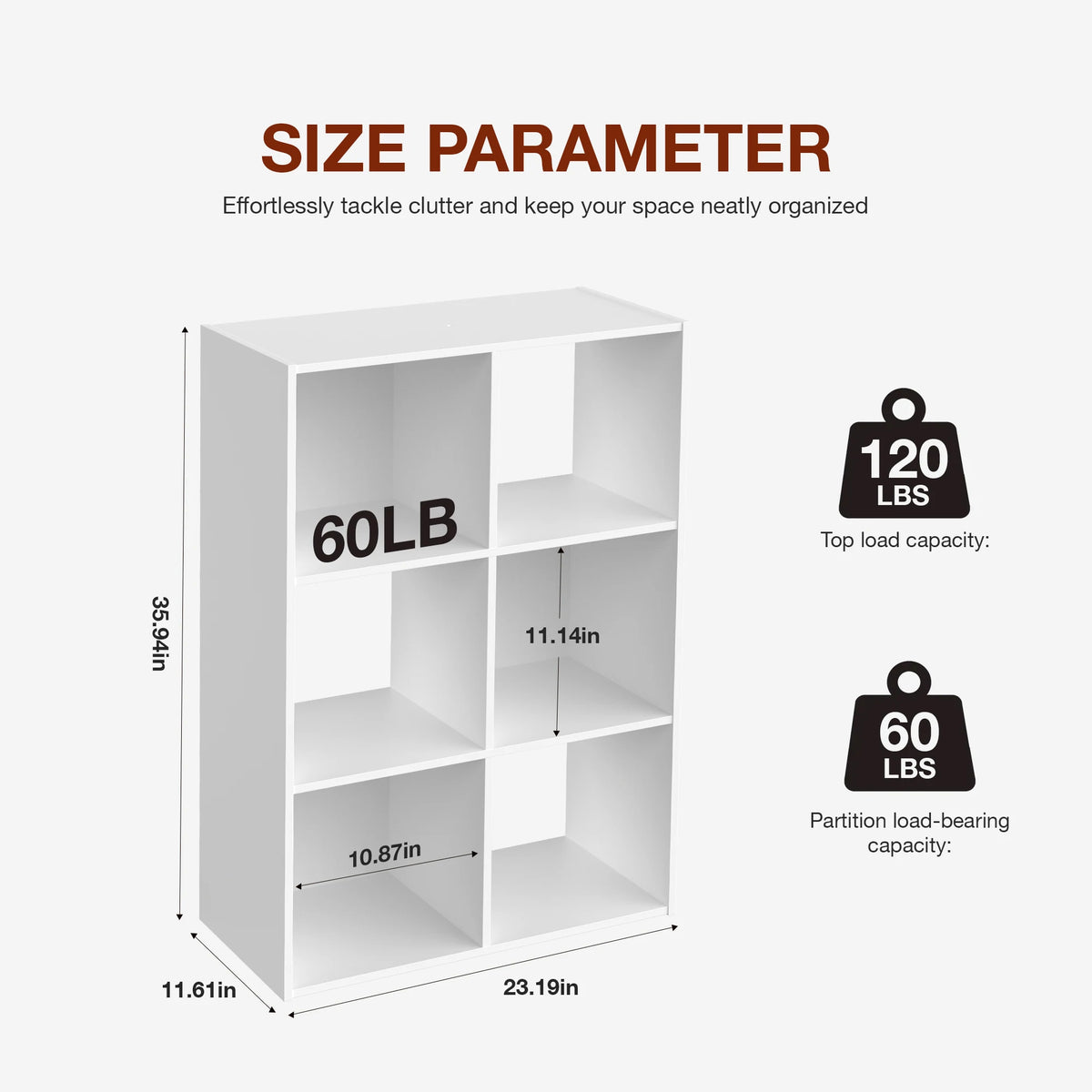 JHK 9 Cube Storage Organizer Wooden Shelf Bookcase Open Bookshelf for Living Room and Home Office Display Storage Bookcase