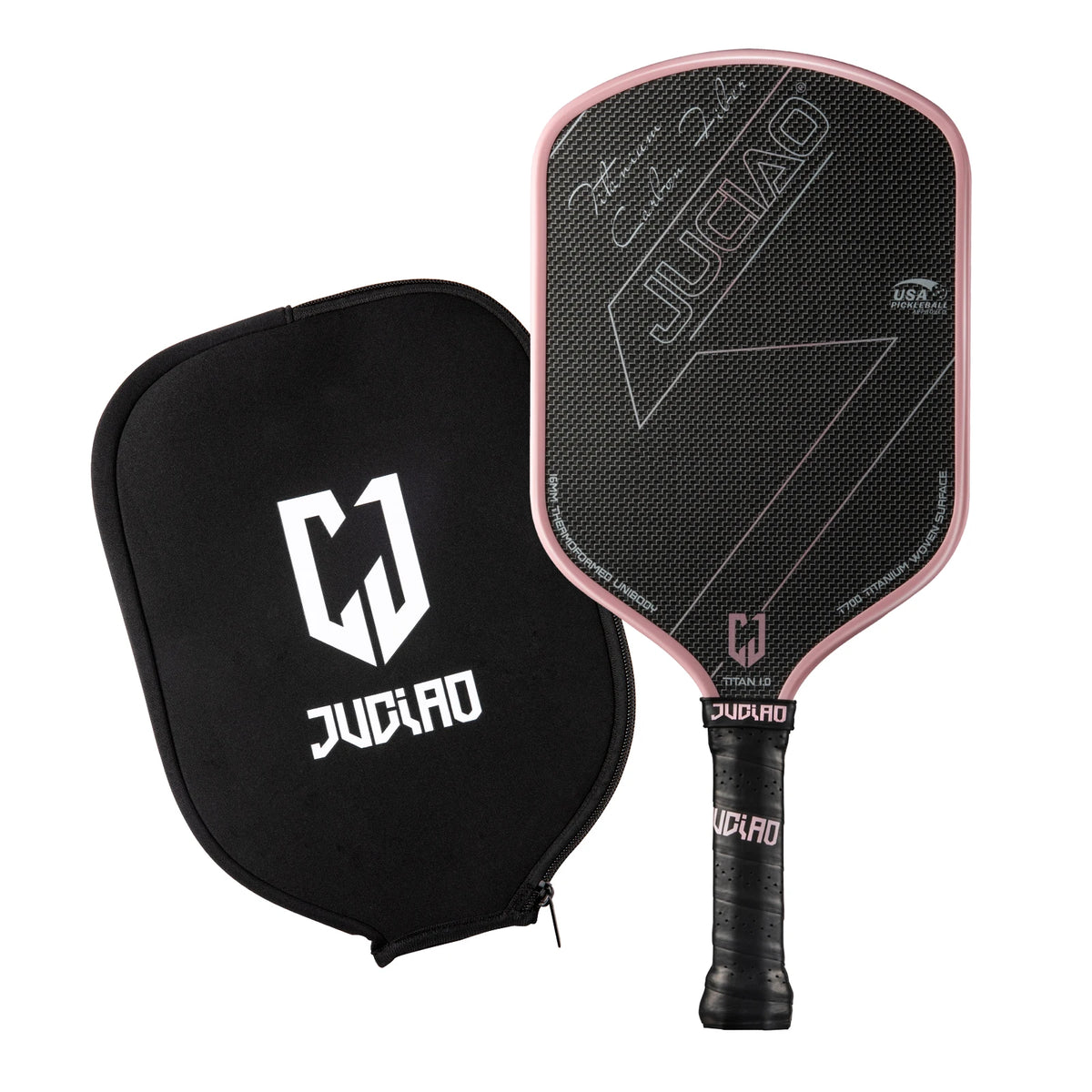 JUCIAO USAPA Approved Titanium Woven Surface Pickleball For Spin And Control Foam Injected Edges Thermoformed Pickleball