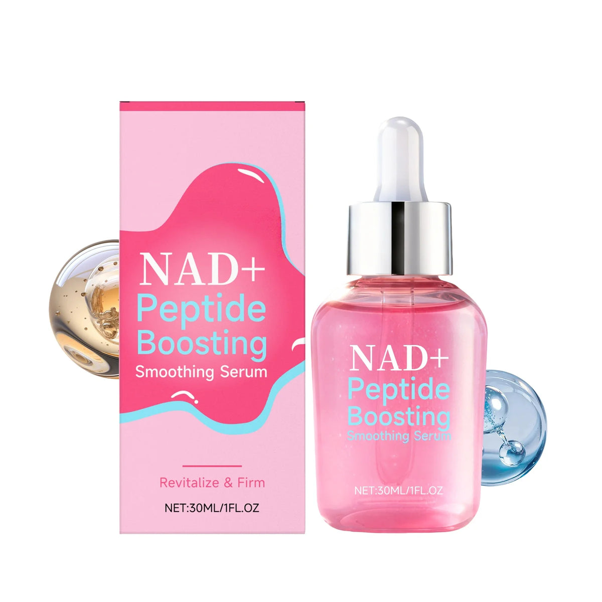 NAD Plus Peptide Serum and Cream Duo for Firming Skin