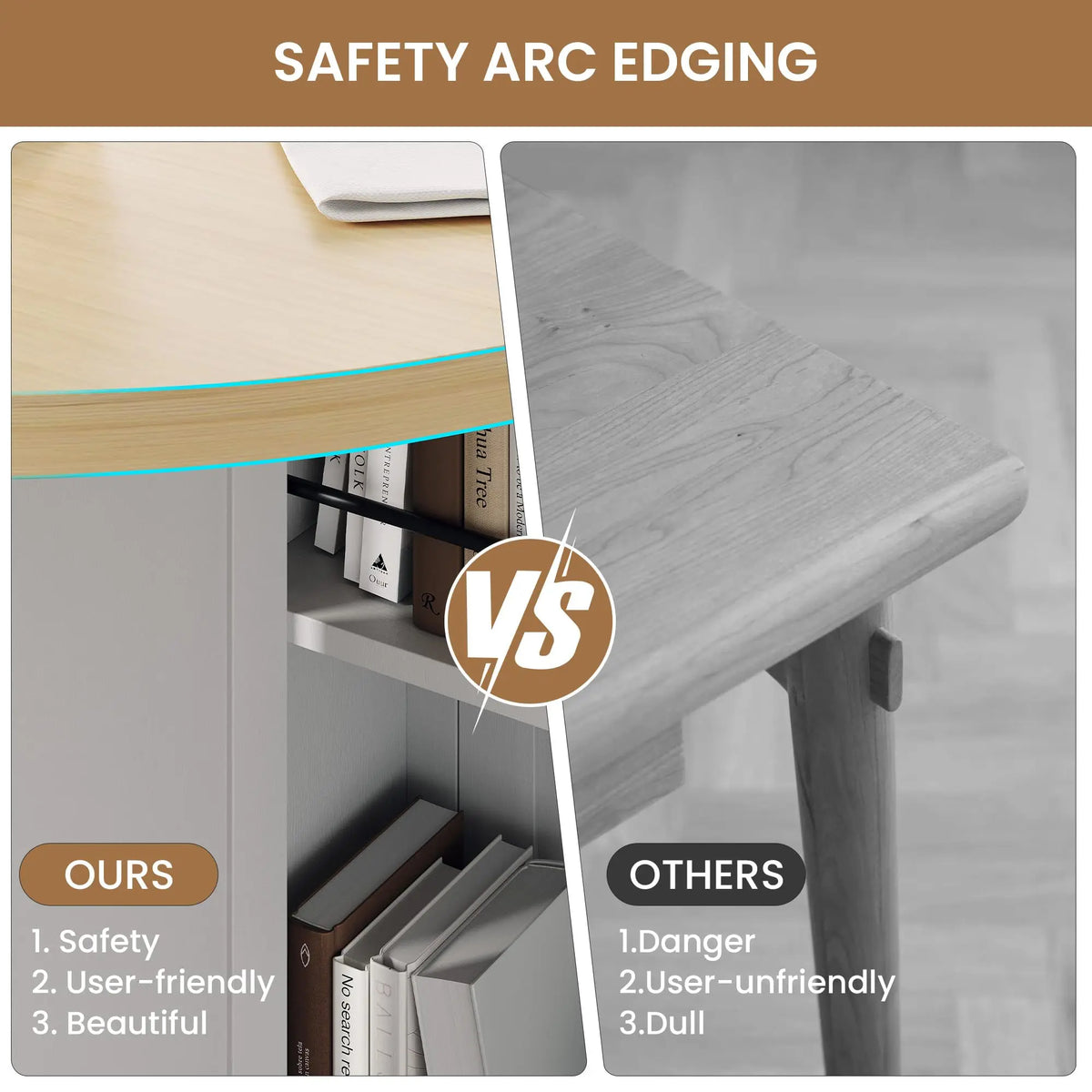 HiMISS Folding Dining Table With Wine Rack And Cup Holders