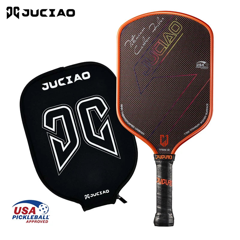 JUCIAO USAPA Approved Titanium Woven Surface Pickleball For Spin And Control Foam Injected Edges Thermoformed Pickleball