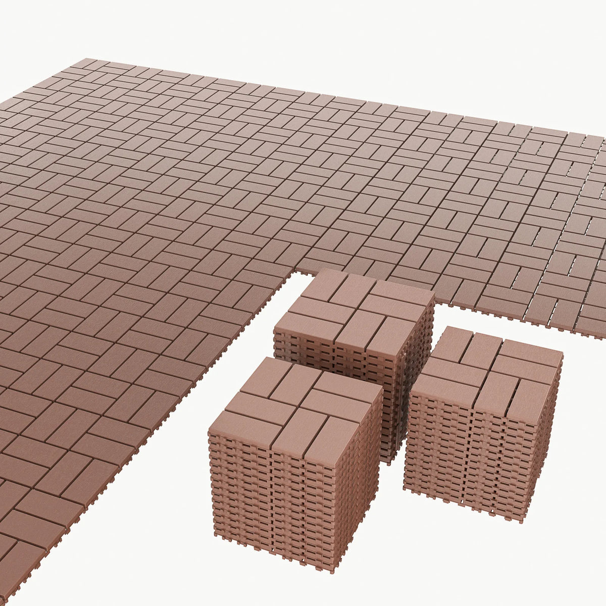 Interlocking Outdoor Deck Tiles For Patios, Balconies, And Poolside