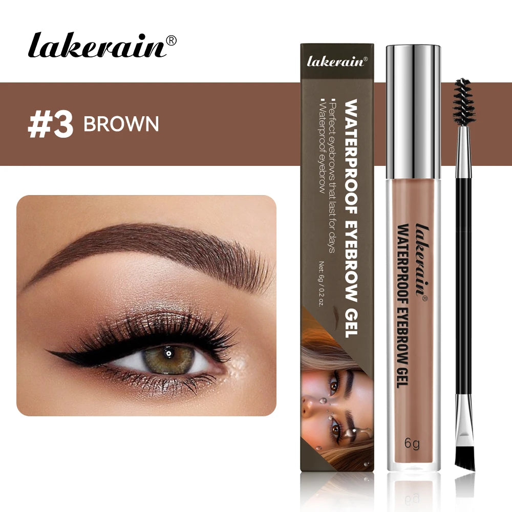 Lakerain Waterproof Long Lasting Eyebrow Gel For Smudge Resistant Wear