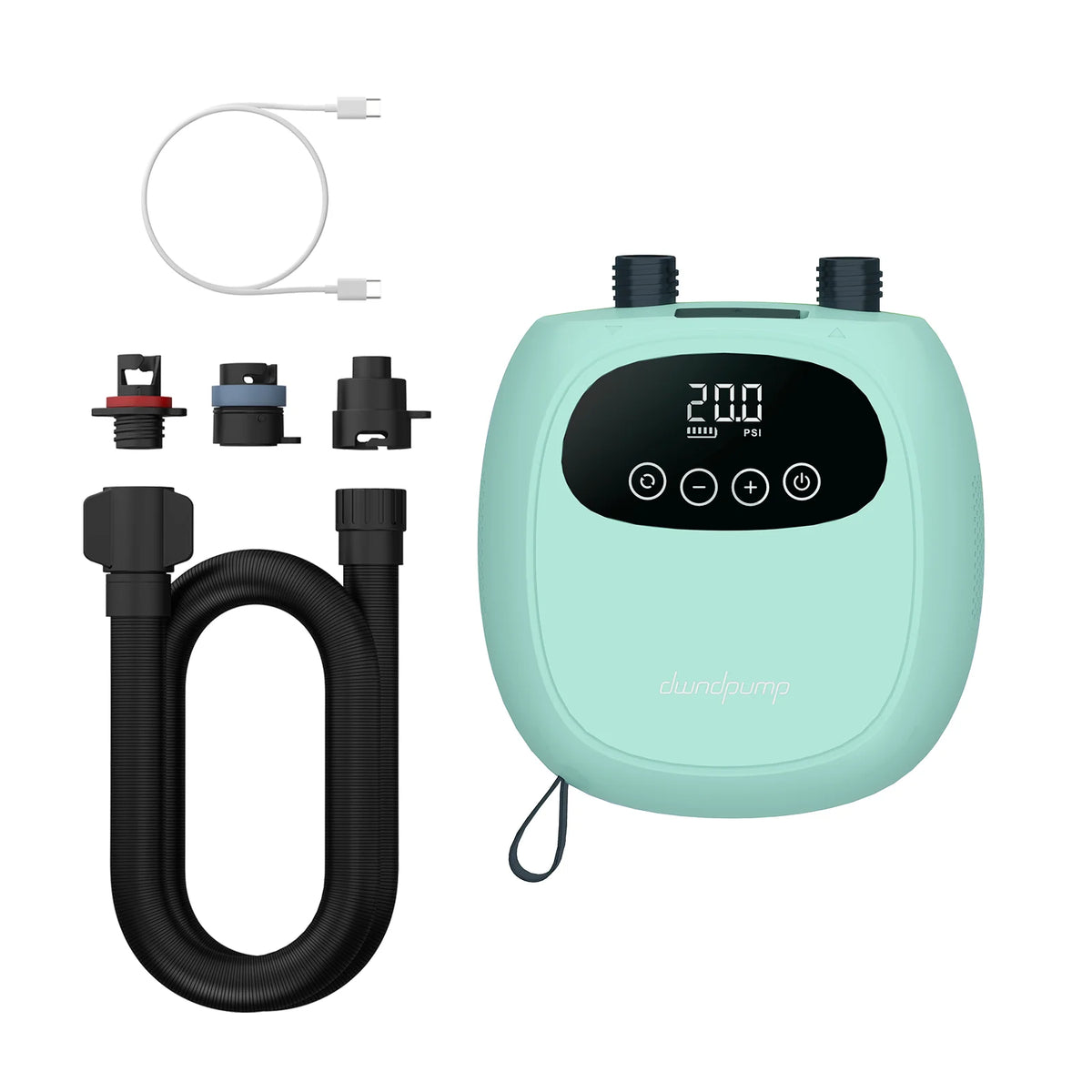 Dwndpump Electric SUP Air Pump With Battery Inflation And Deflation