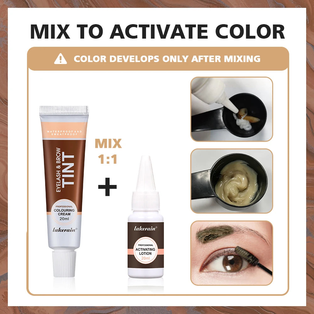 Lakerain Eyelash And Brow Tint Kit For Easy DIY Use
