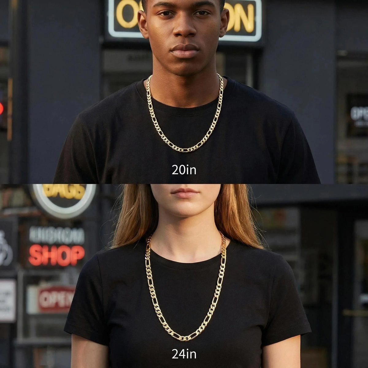Waterproof Fade Resistant Cuban Link Chain Necklace for Everyday Wear