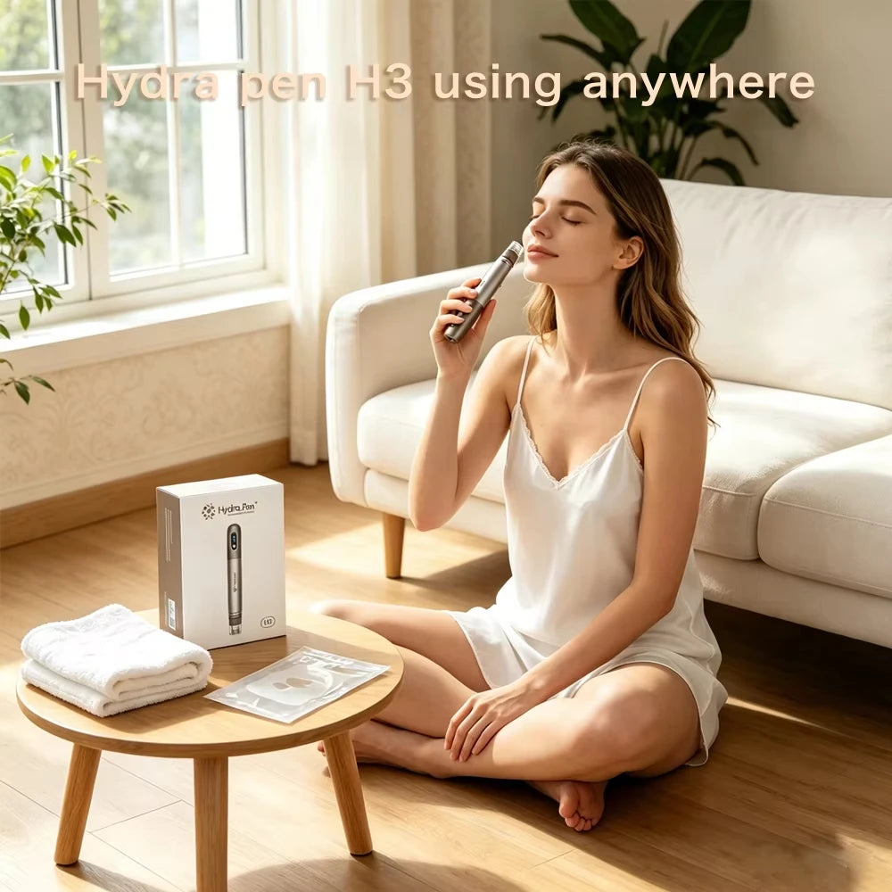 H3 Hydra Pen Microneedling Device With Replacement Needle Cartridges