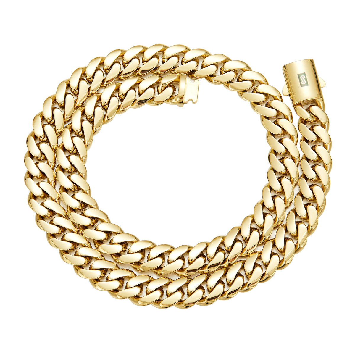 Stainless Steel Cuban Miami Link Chain Necklace for Unisex 316L