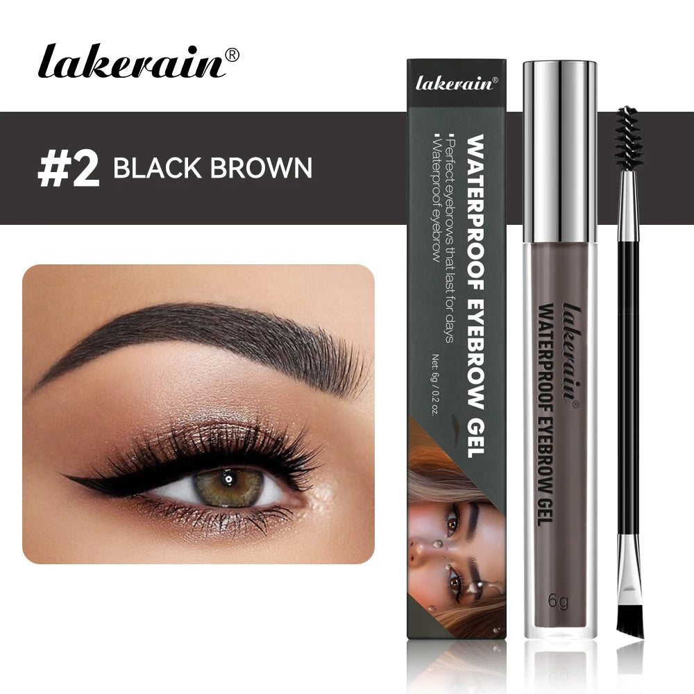 Lakerain Waterproof Long Lasting Eyebrow Gel For Smudge Resistant Wear