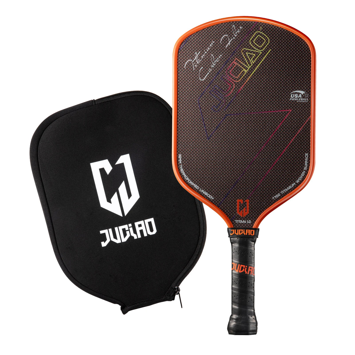 JUCIAO USAPA Approved Titanium Woven Surface Pickleball For Spin And Control Foam Injected Edges Thermoformed Pickleball