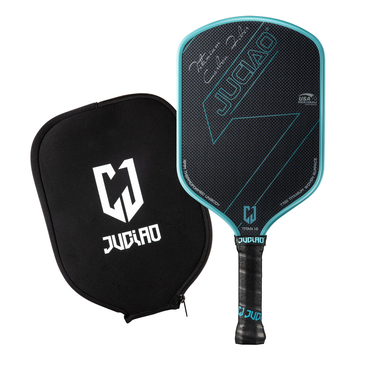 JUCIAO USAPA Approved Titanium Woven Surface Pickleball For Spin And Control Foam Injected Edges Thermoformed Pickleball