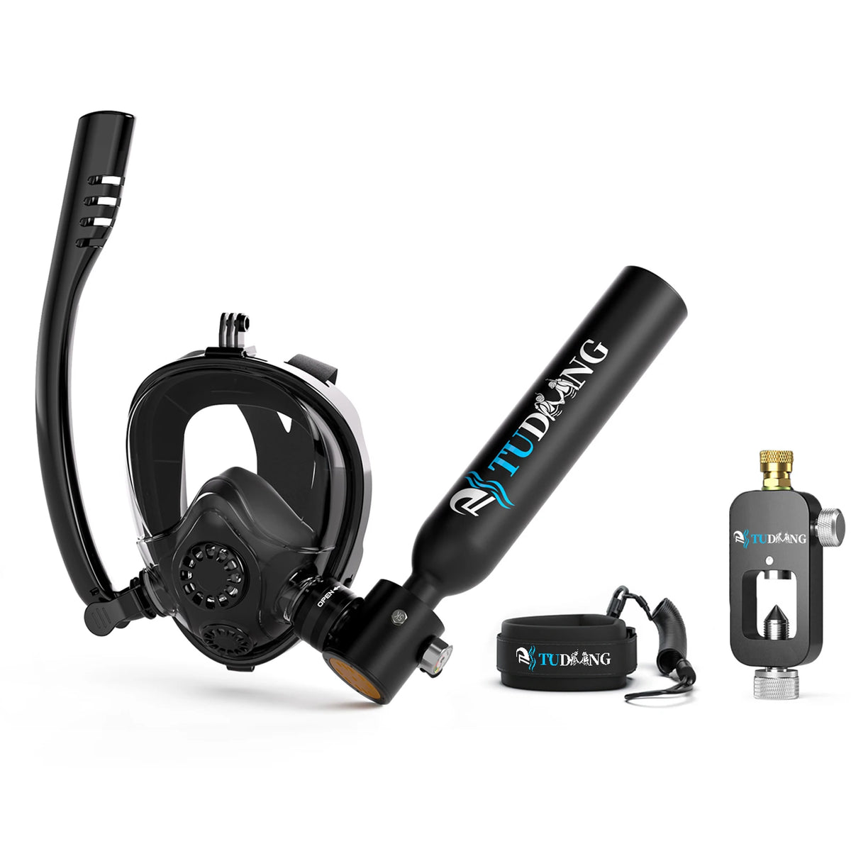 TUDIVING Portable Scuba Diving Tank With Mask For Underwater Training