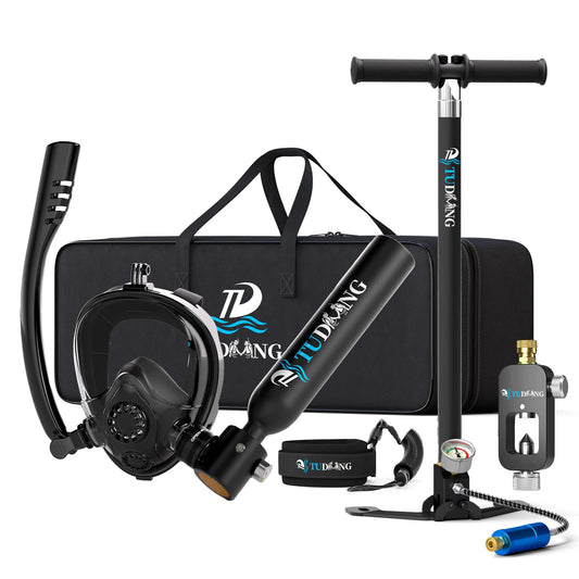 TUDIVING Portable Scuba Diving Tank With Mask For Underwater Training