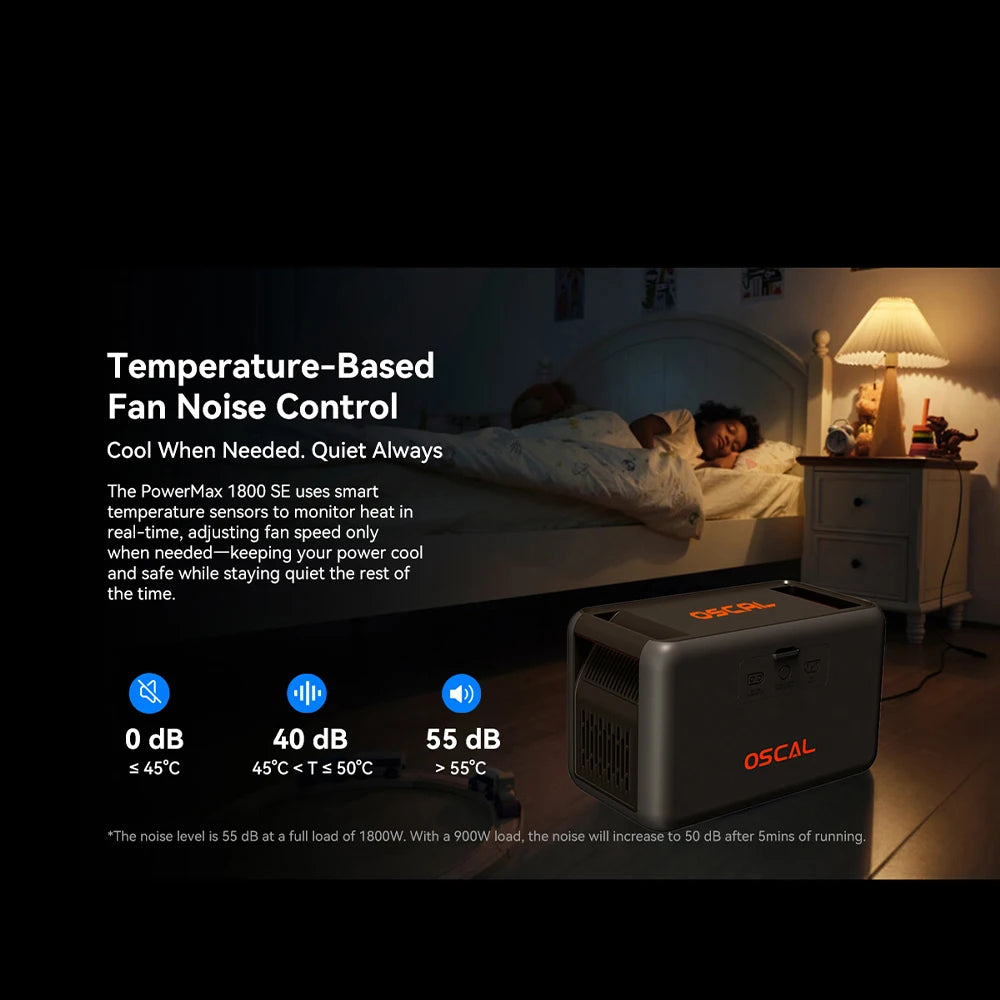 OSCAL PowerMax Portable Power Station With UPS And Solar Charging