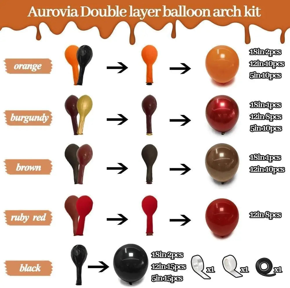 Halloween Balloon Garland Arch Kit for Spooky Party Decorations