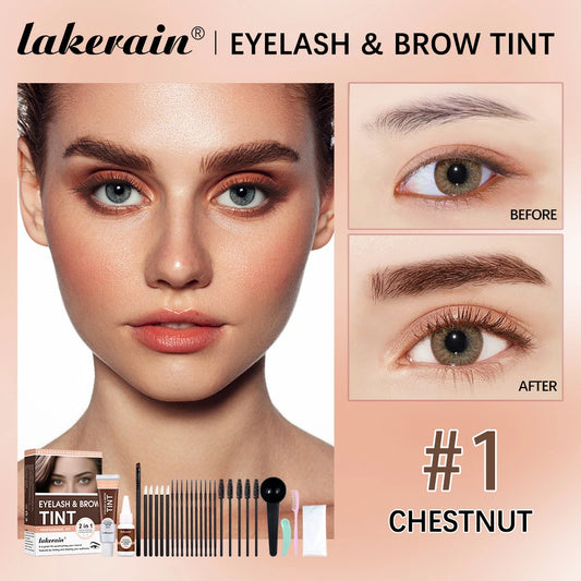 Lakerain Eyelash And Brow Tint Kit For Easy DIY Use