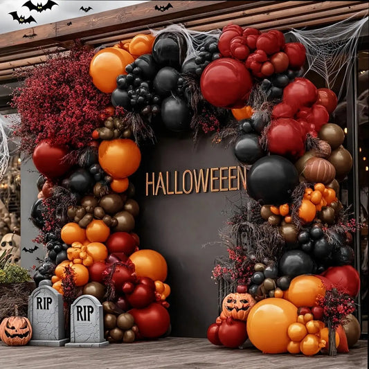 Halloween Balloon Garland Arch Kit for Spooky Party Decorations