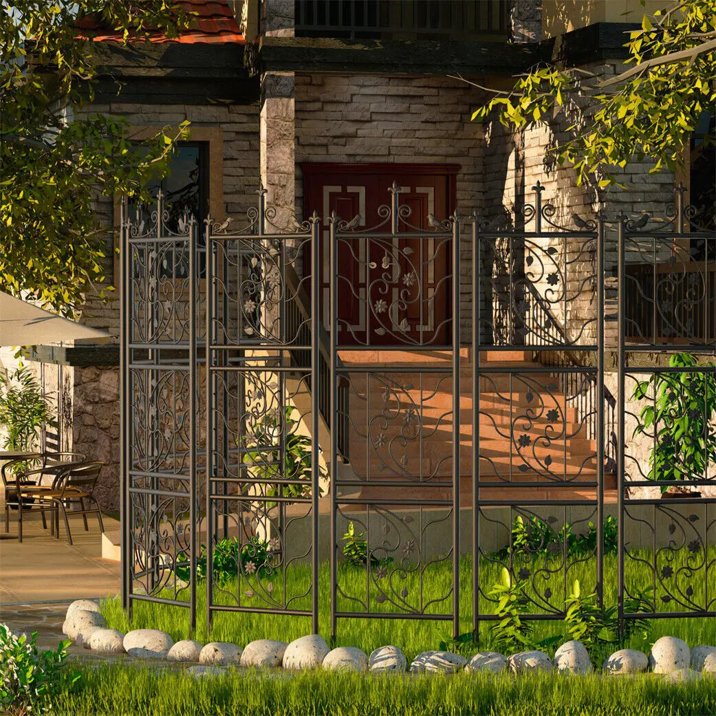 Metal Garden Trellis Panels for Climbing Plants and Outdoor Fences