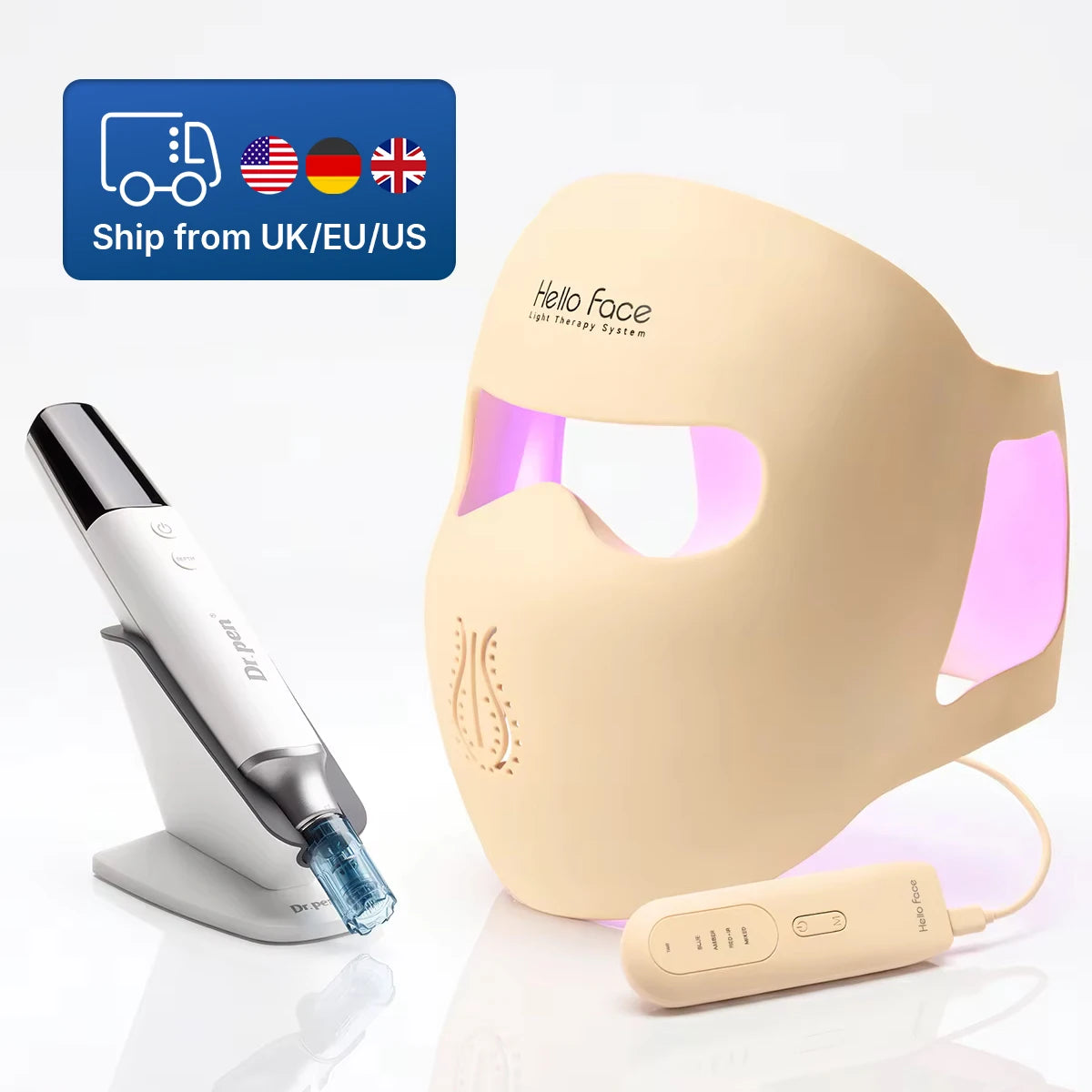Dr.pen M9 Microneedling Device With Hello Face M300 LED Mask