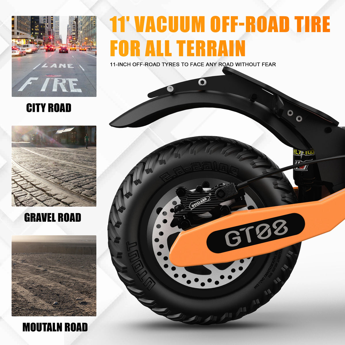 Arwibon Dual Motor Adult Electric Scooter With Off Road Tires