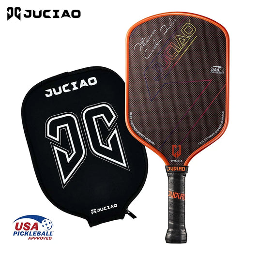 JUCIAO USAPA Approved Titanium Woven Surface Pickleball For Spin And Control Foam Injected Edges Thermoformed Pickleball