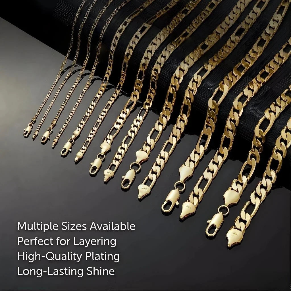 Waterproof Fade Resistant Cuban Link Chain Necklace for Everyday Wear