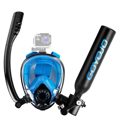 GOYOJO Portable Diving Tank With Snorkel Mask Underwater Breathing System