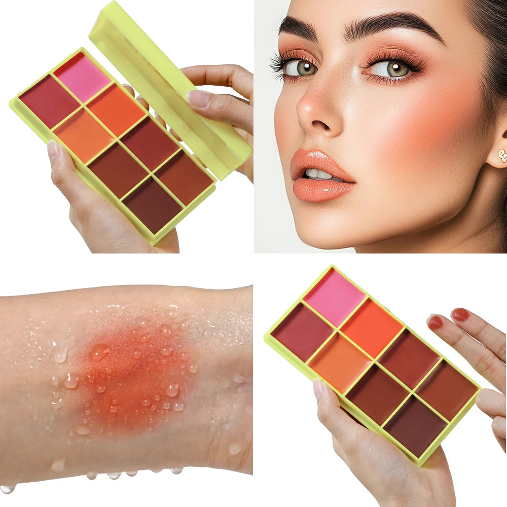 Ibcccndc Cream Blush Palette for Natural Blendable Face Makeup
