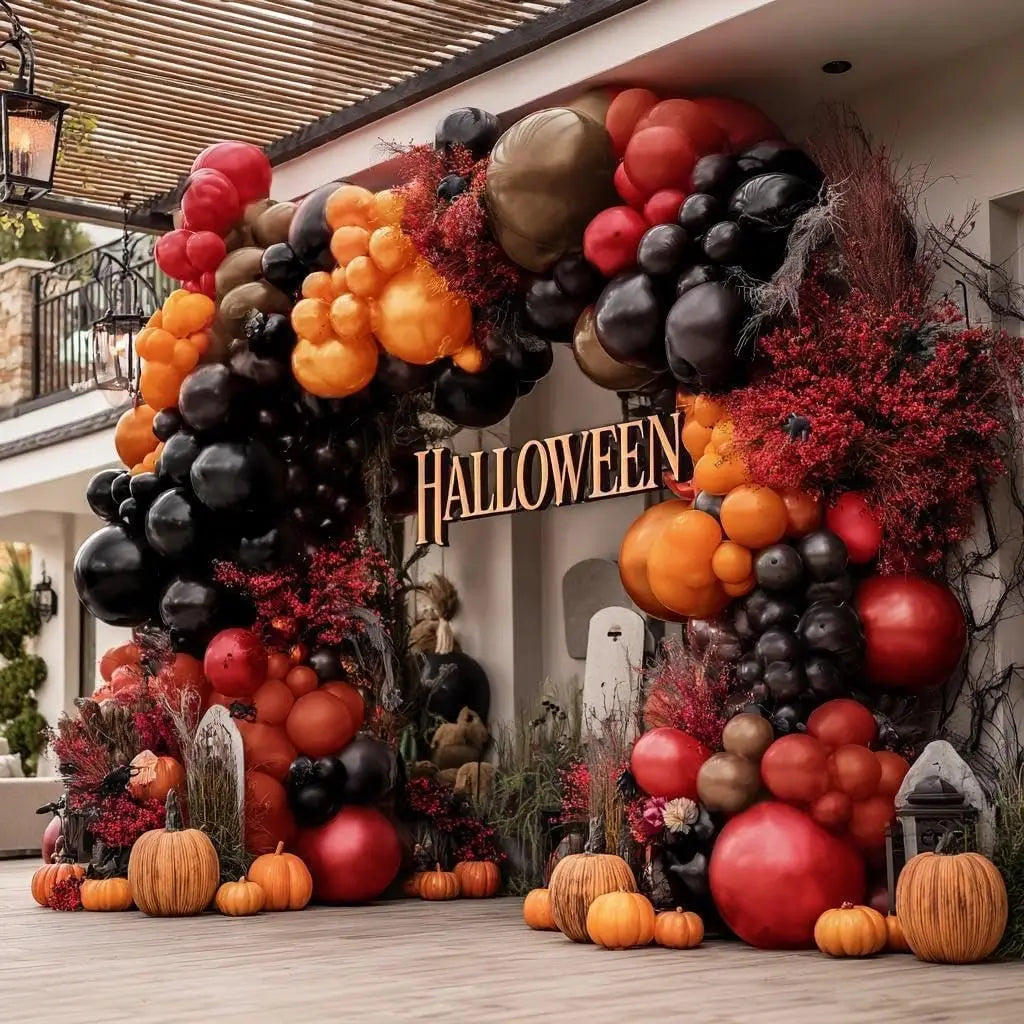 Halloween Balloon Garland Arch Kit for Spooky Party Decorations