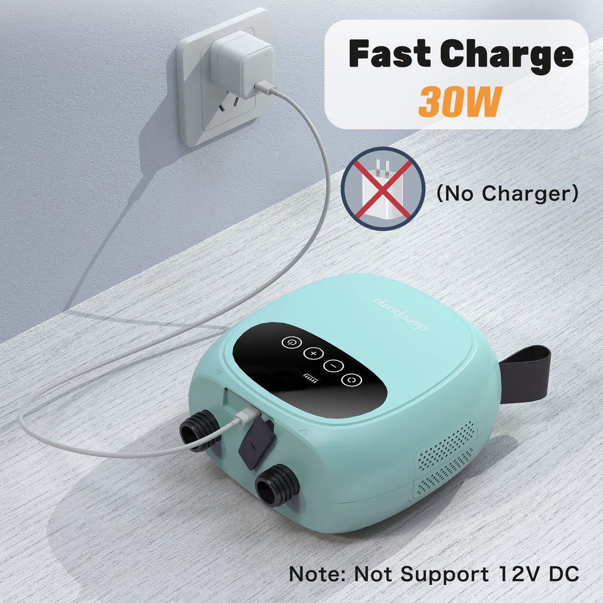 Dwndpump Electric SUP Air Pump With Battery Inflation And Deflation