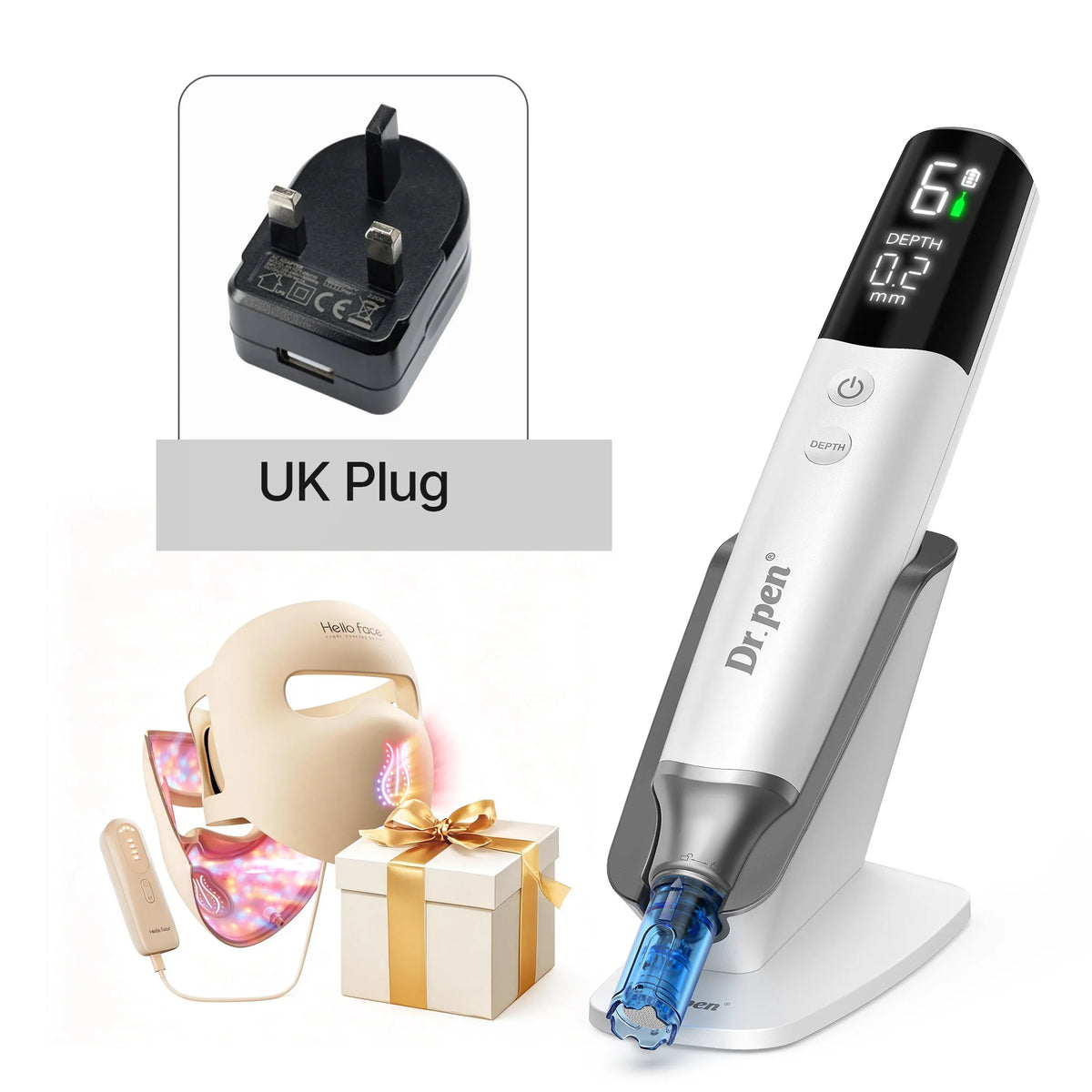Dr.pen M9 Microneedling Device With Hello Face M300 LED Mask