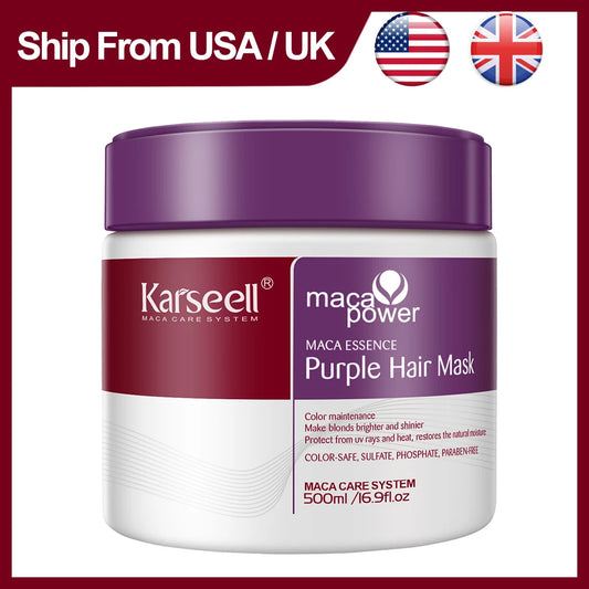 Karseell Purple Hair Mask For Neutralizing Brass In Blonde Hair