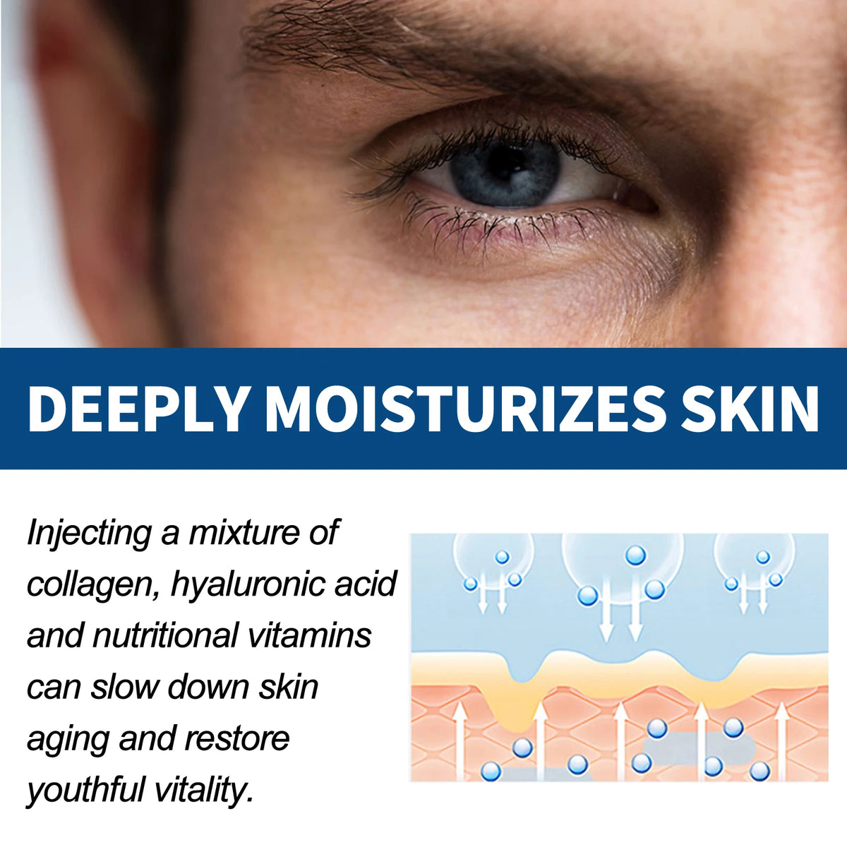 East Moon Men's Retinol Collagen Firming Moisturizing Face Cream