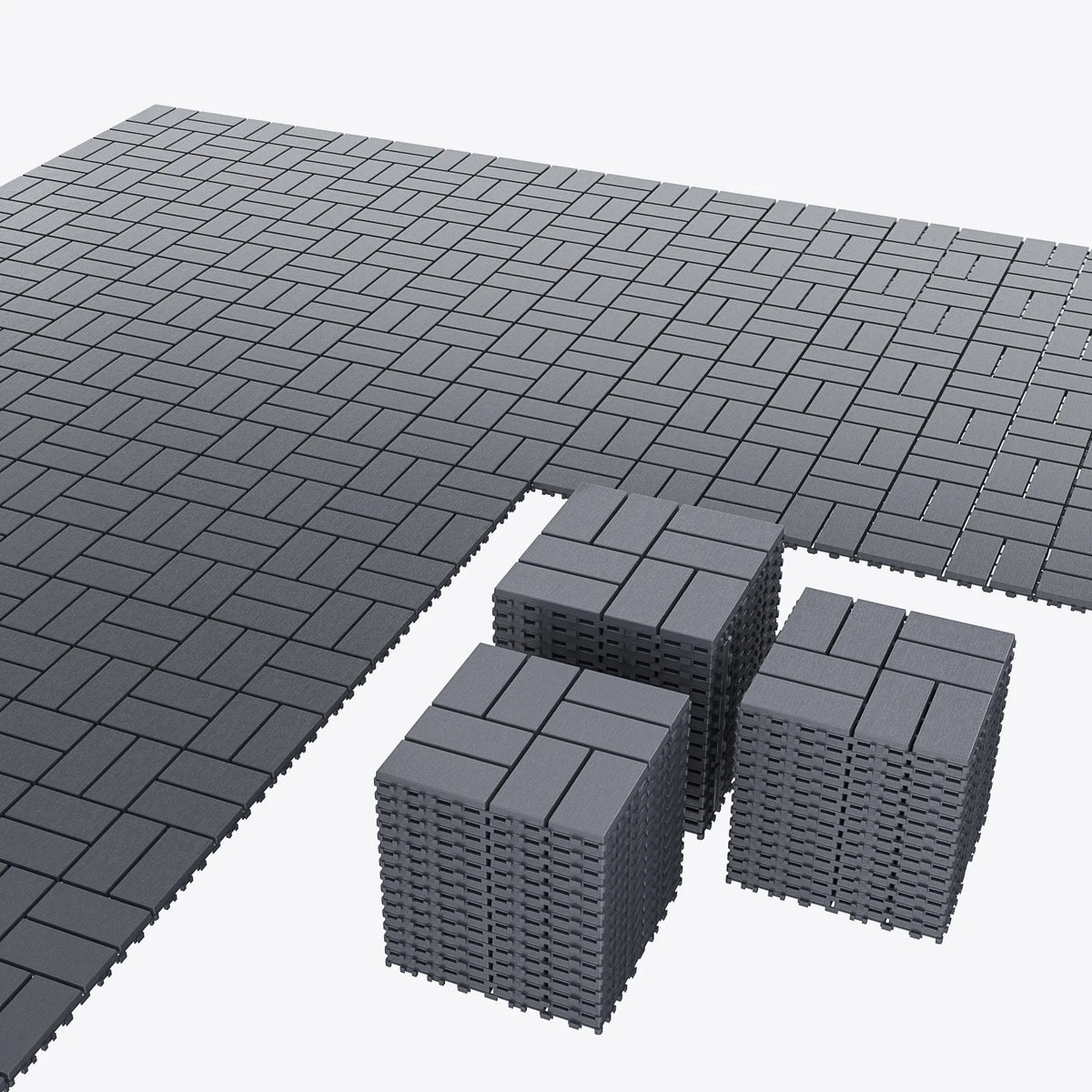 Interlocking Outdoor Deck Tiles For Patios, Balconies, And Poolside