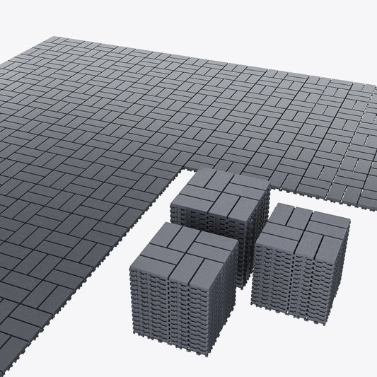 Interlocking Outdoor Deck Tiles For Patios, Balconies, And Poolside