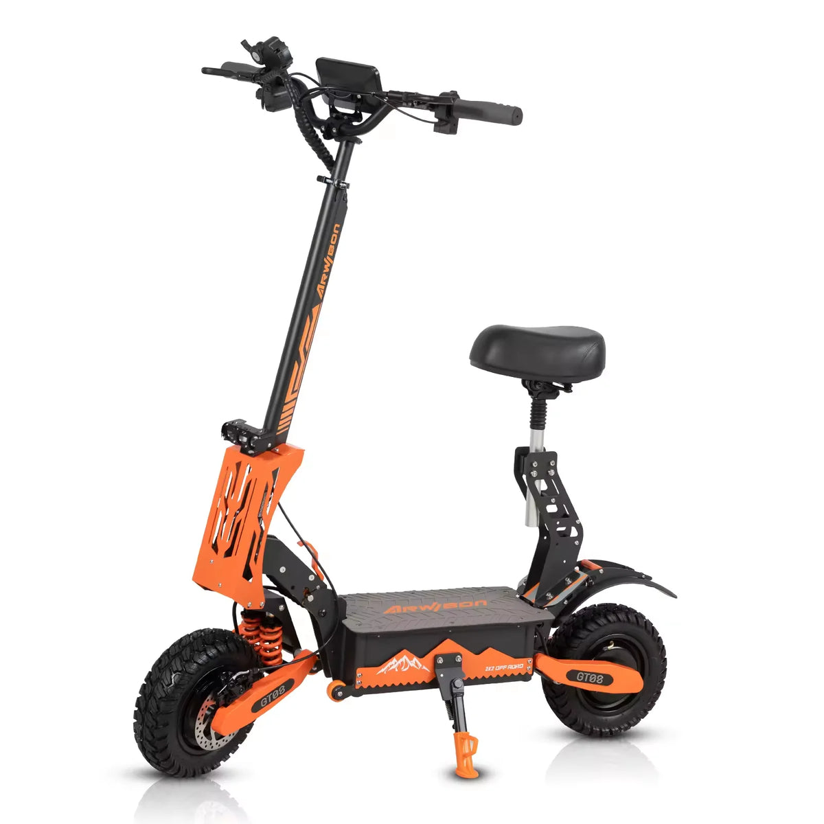 Arwibon Dual Motor Adult Electric Scooter With Off Road Tires