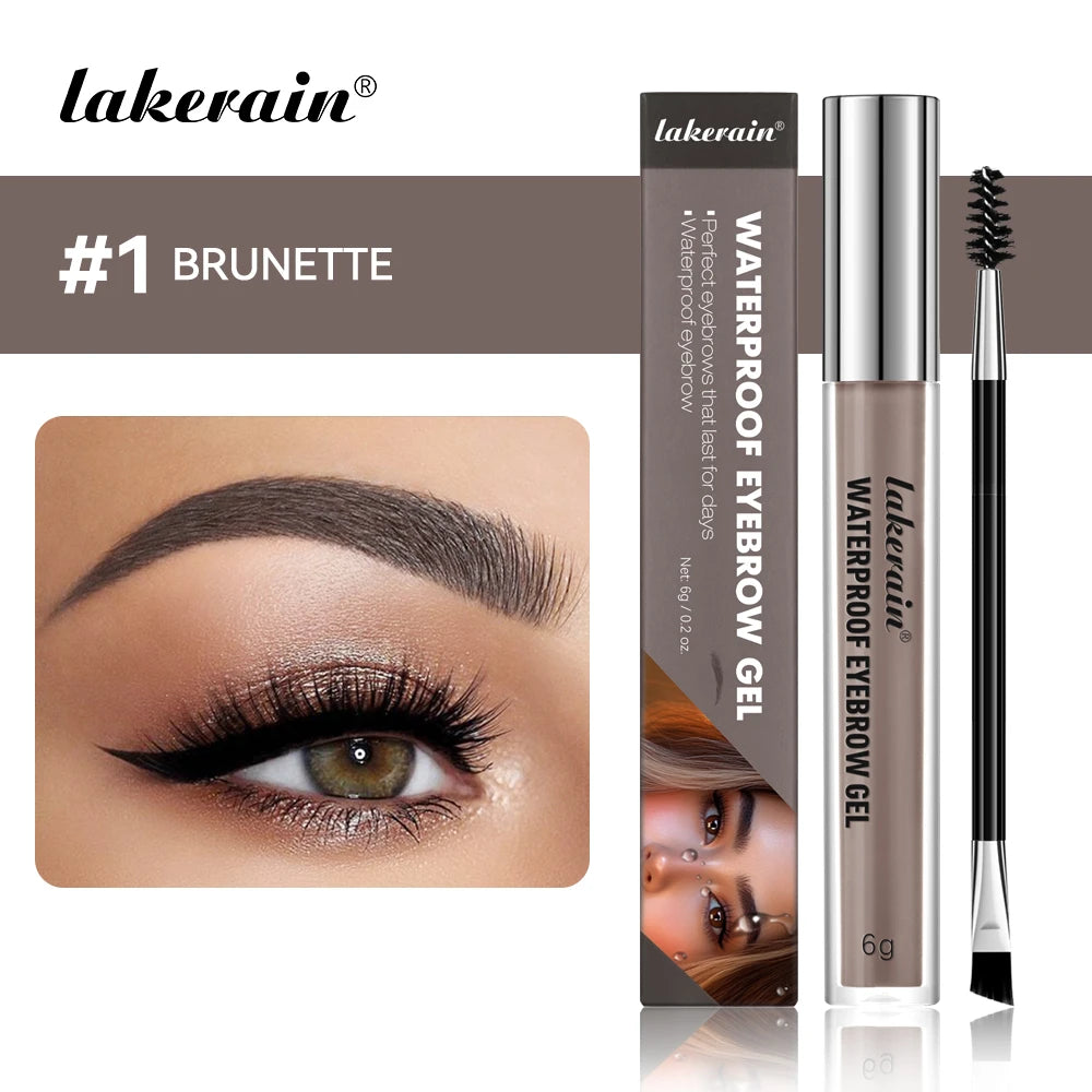Lakerain Waterproof Long Lasting Eyebrow Gel For Smudge Resistant Wear