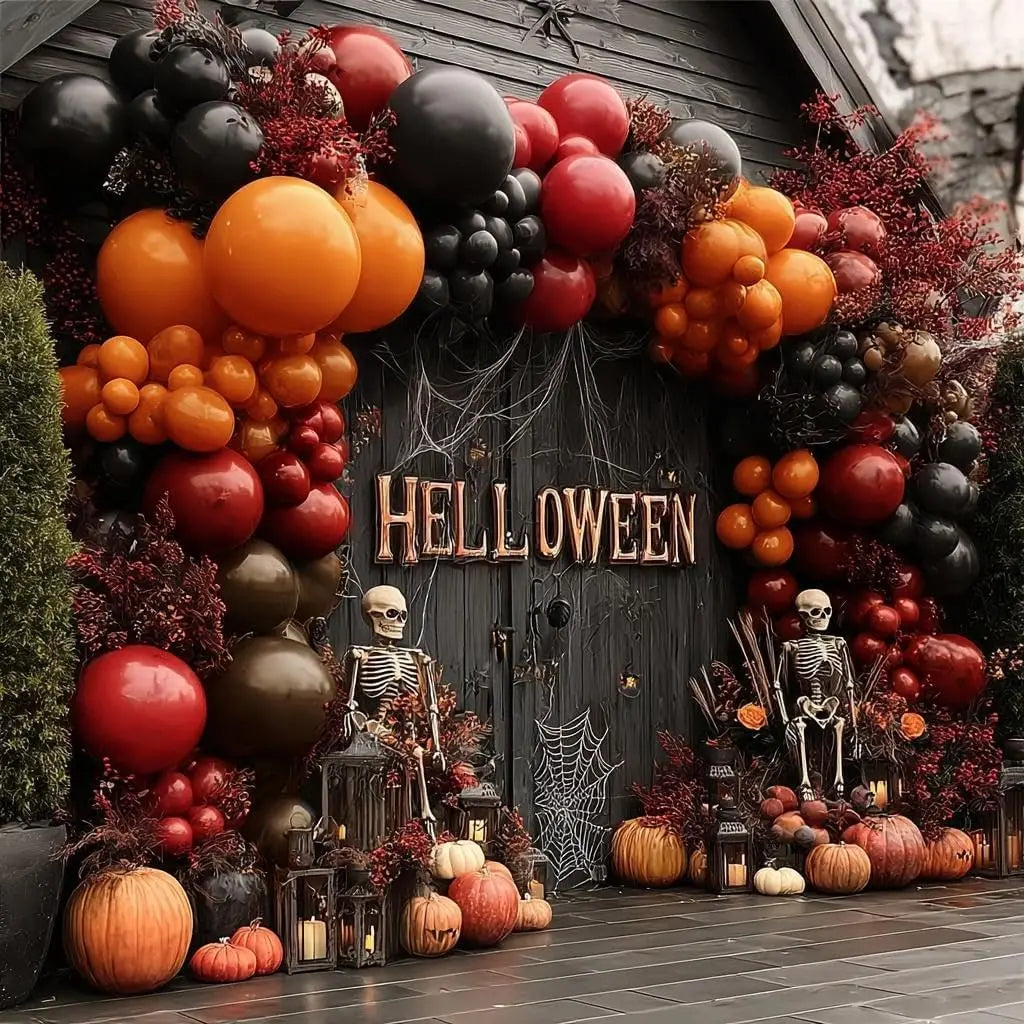 Halloween Balloon Garland Arch Kit for Spooky Party Decorations