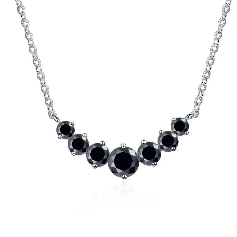 Moissanite Necklace in 925 Sterling Silver for Elegant Gifting