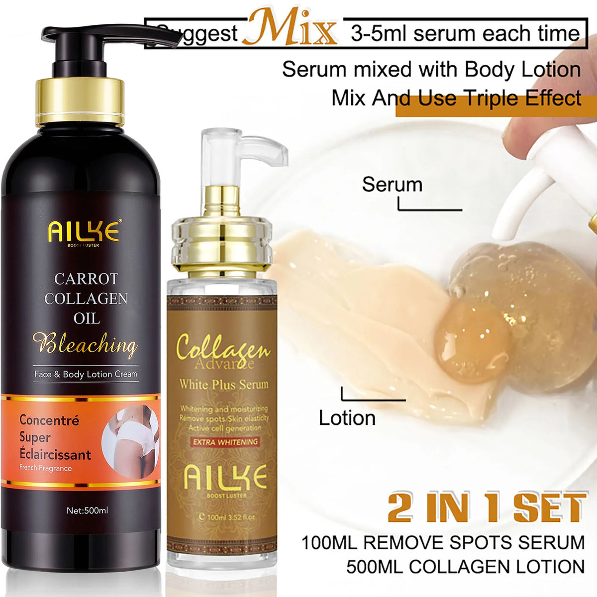 AILKE Skin Brightening Serum For Dark Spots And Even Tone