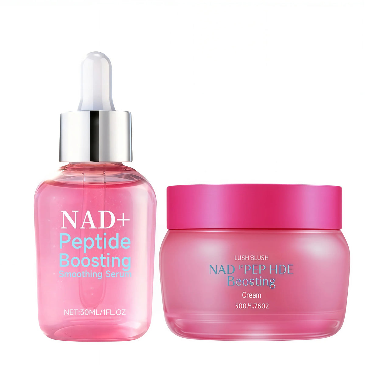 NAD Plus Peptide Serum and Cream Duo for Firming Skin