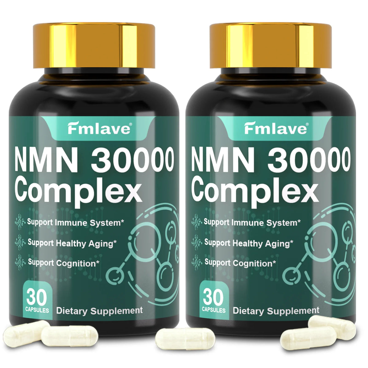 Fmlave NMN (Nicotinamide Mononucleotide) - 99% Pure | Ergothioneine  300mg,30 Servings,  for Increased NR Levels & Healthy Aging
