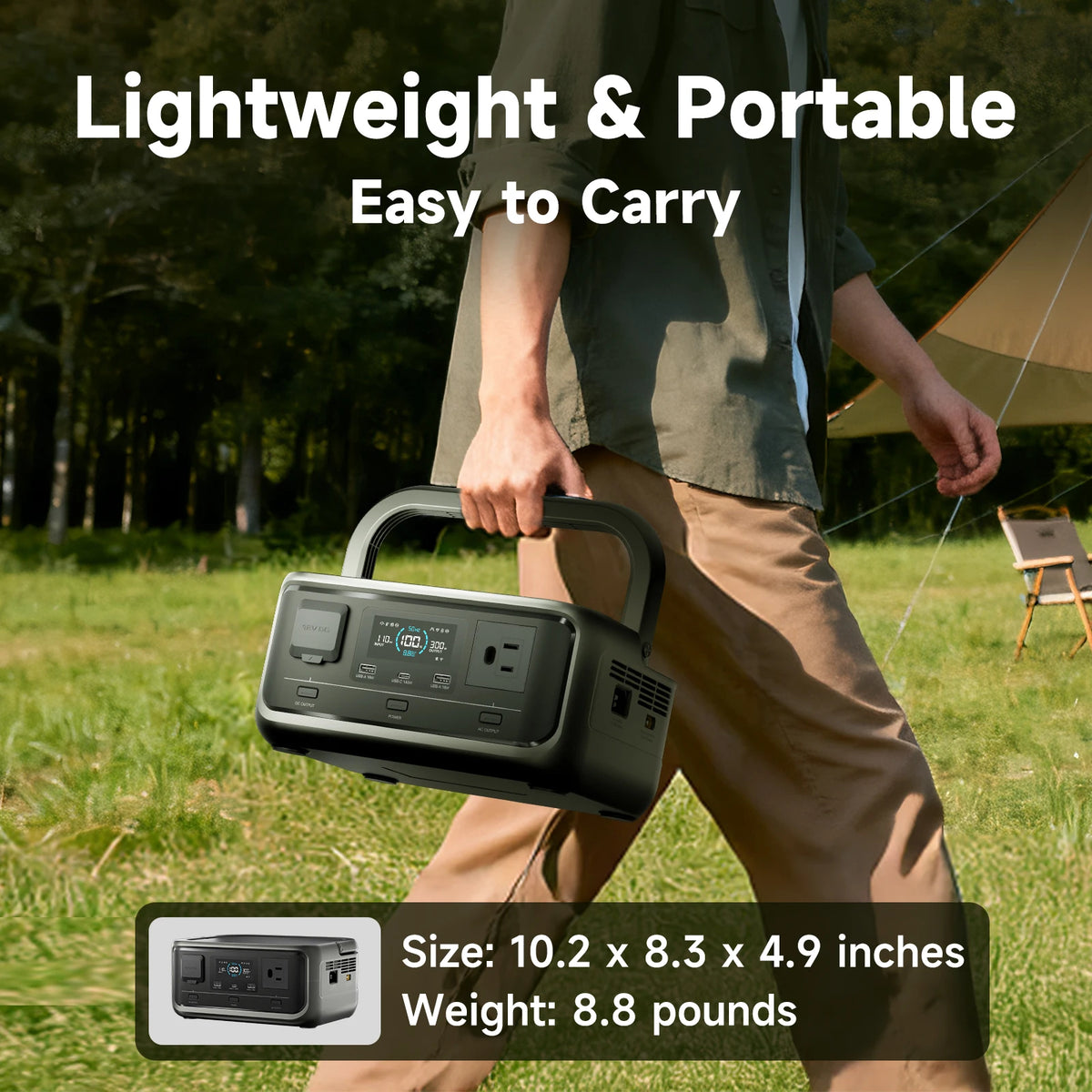ALLPOWERS VOLIX P300 Portable Solar Generator With Monocrystalline Panel