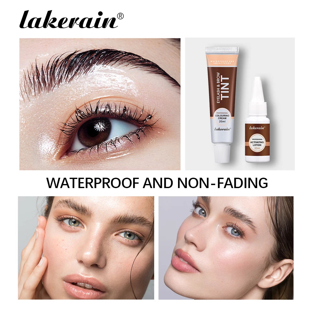 Lakerain Eyelash And Brow Tint Kit For Easy DIY Use