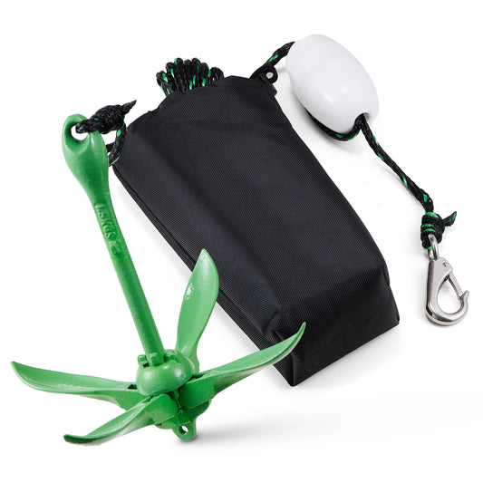 SucceBuy Kayak Anchor Kit With Folding Anchor And Storage Bag