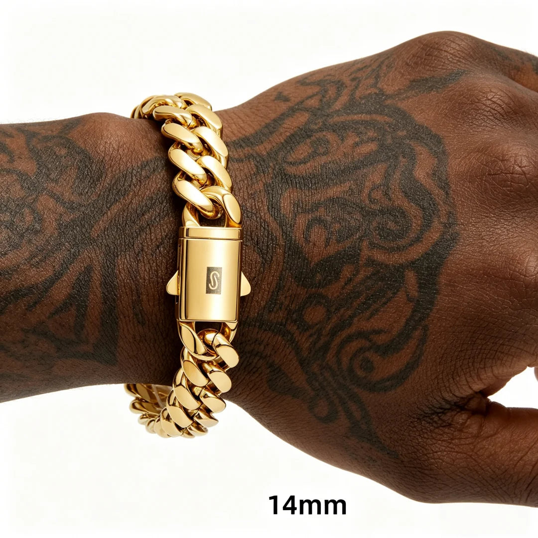Stainless Steel Cuban Miami Link Chain Necklace for Unisex 316L